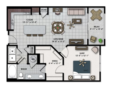 a floor plan of a house